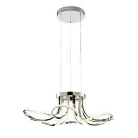 6 Petal Flower LED Strip Chandelier
