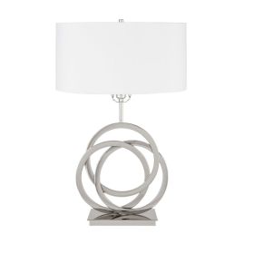 Chrome Circles Table Lamp