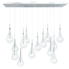 Modern Glass Drops Chandelier