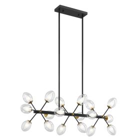 Nodus Crystal Rectangular Chandelier