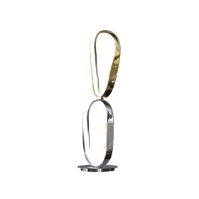 Prague Chrome & Gold Table Lamp