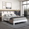 Nix - Queen Platform Bed - White