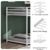 Same as B083P160613 Adam Twin over Twin Metal Bunk, White