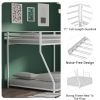 Same as B083P160614 Adam Twin Over Full Metal Bunk, White