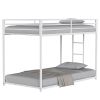 Same as B083P160613 Adam Twin over Twin Metal Bunk, White