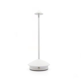 Shade Crest Rechargeable Table Lamp (Option: White)