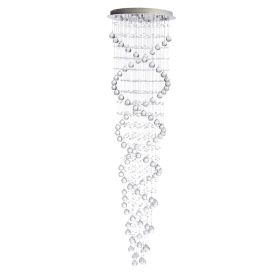 Crystal Chandelier Double Helix (Option: 7 Light, 73" Hanging Length)