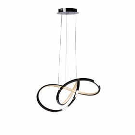 Knotted LED Dimmable Chandelier (Option: Chrome)