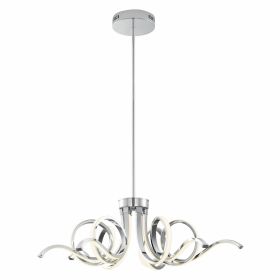 Magnolia LED Adjustable Chandelier (Option: Chrome)
