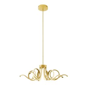 Magnolia LED Adjustable Chandelier (Option: Sandy Gold)