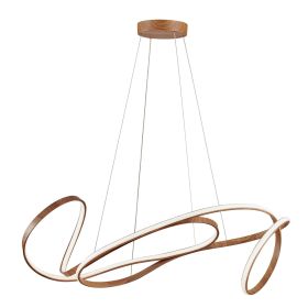 Moscow LED Chandelier (Option: Light Wood)