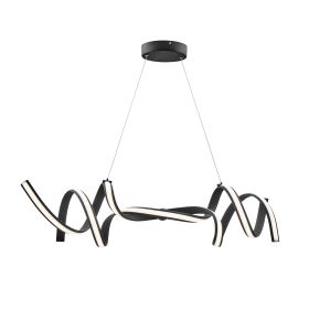 Munich LED Horizontal Chandelier (Option: Black)