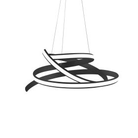 Oslo LED Adjustable Chandelier (Option: Black)