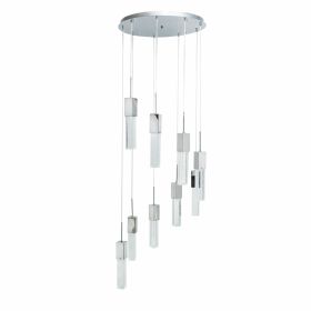 Sparkling Night Chandelier (Option: 9 Light LED Spiral)