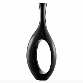Trombone Vase (Option: Large Black)