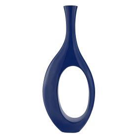 Trombone Vase (Option: Small Navy Blue)