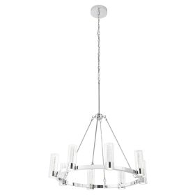 Victory 8 Light Chandelier (Option: Chrome)