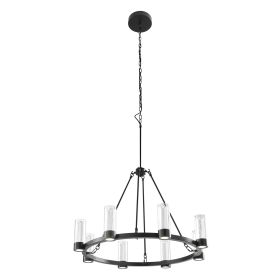 Victory 8 Light Chandelier (Option: Matte Black)