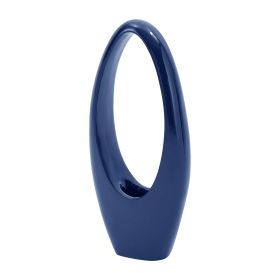 Mandolin Small Floor Vase Sculpture (Option: Glossy Blue)